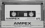 Compact Cassette Ampex 672 60 Type I Normal 1985 USA