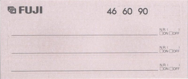 Compact Cassette Fuji DR 90 Type I Normal 1995 Europe