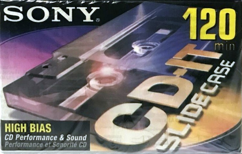 Compact Cassette Sony CD-IT 120 "C-120CDT2D" Type II Chrome 1999 North America