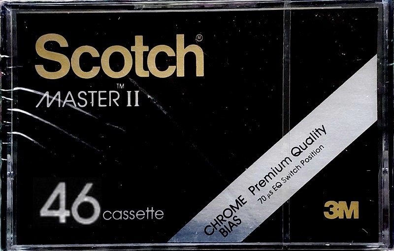 Compact Cassette Scotch Master II 46 Type II Chrome 1982 USA