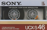 Compact Cassette Sony UCX-S 46 "USX-S46N" Type II Chrome 1985 Japan