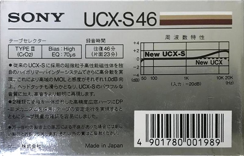 Compact Cassette: Sony  - UCX-S 46