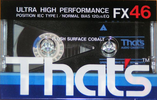 Compact Cassette Thats FX 46 Type I Normal 1987 Europe