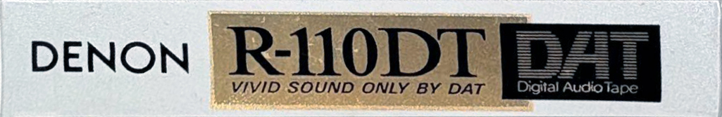 Digital Audio Tape Denon 110 "R-110DT S" Type IV Metal 1991 Japan