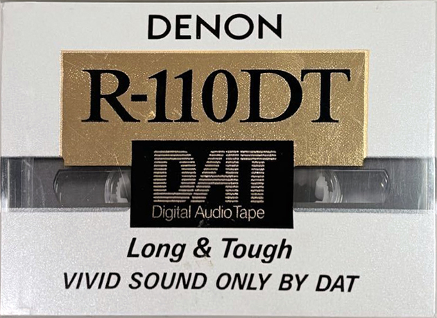 Digital Audio Tape Denon 110 "R-110DT S" Type IV Metal 1991 Japan