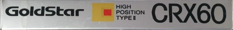 Compact Cassette Goldstar CRX 60 Type II Chrome 1989 USA