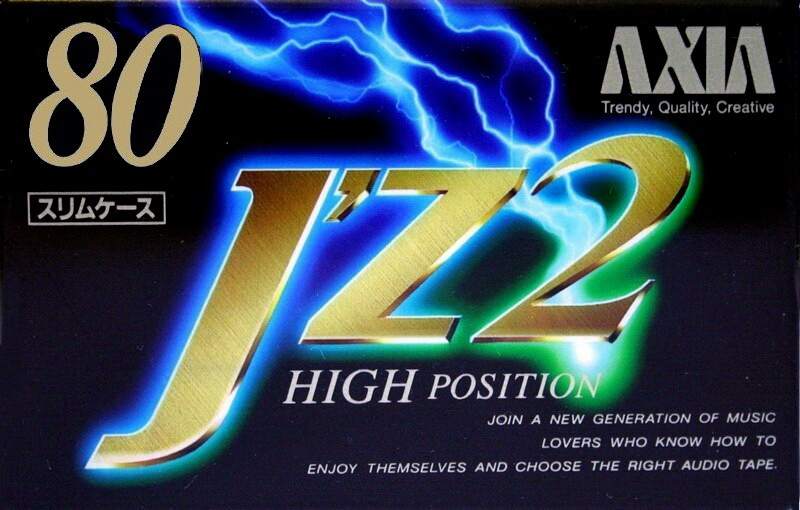 Compact Cassette AXIA J`z 2 80 "JZ2B 80" Type II Chrome 1993 Japan