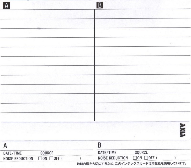 Compact Cassette AXIA J`z 2 80 "JZ2B 80" Type II Chrome 1993 Japan