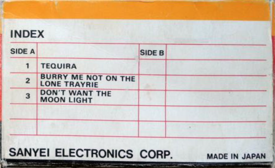 Compact Cassette Trident 12 Demonstration Tape Japan