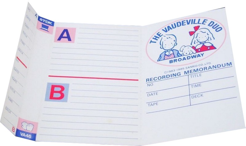Compact Cassette TDK 46 "VA46 The Vaudeville Duo" Type I Normal 1985 Japan