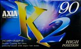 Compact Cassette AXIA K2 90 "K2B 90" Type II Chrome 1995 Japan