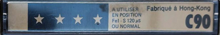 Compact Cassette Glatigny 90 Type I Normal France