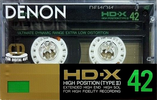 Compact Cassette Denon HD-X 42 Type II Chrome 1987 Japan