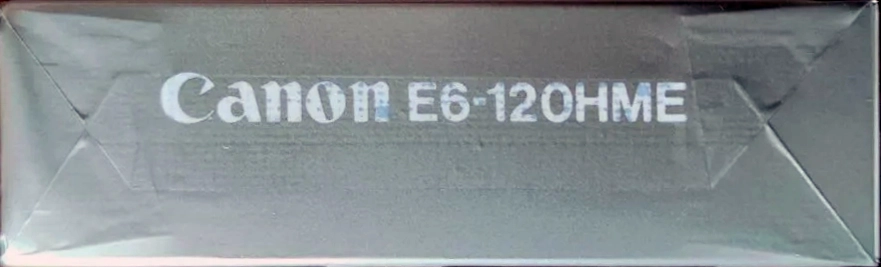 Video8, Hi8, Digital8 Canon Metal-E 120 "Hi8 E6-120HME" Type IV Metal 1990 North America