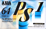 Compact Cassette AXIA PS-I / PS-1 64 "PS1F 64" Type I Normal 1993 Japan