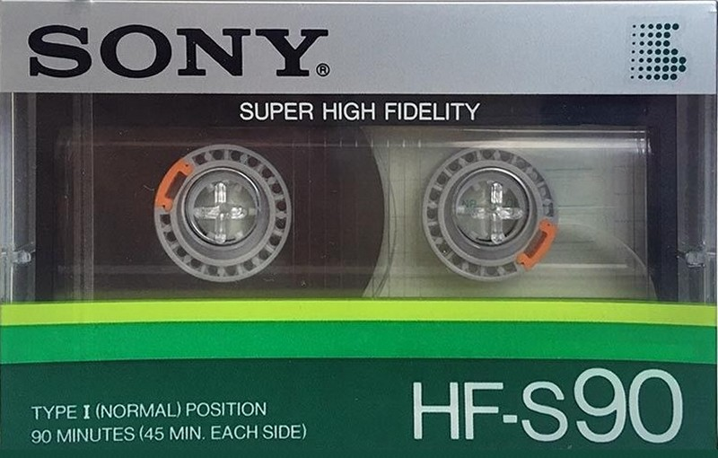 Compact Cassette Sony HF-S 90 Type I Normal 1985 Japan