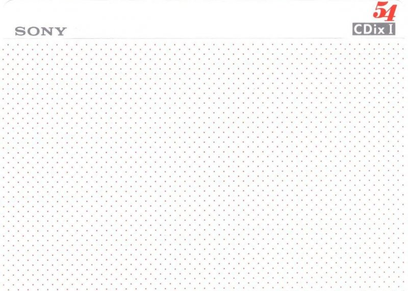 Compact Cassette Sony CDix I 54 "C-54CDX1b" Type I Normal 1994 Japan