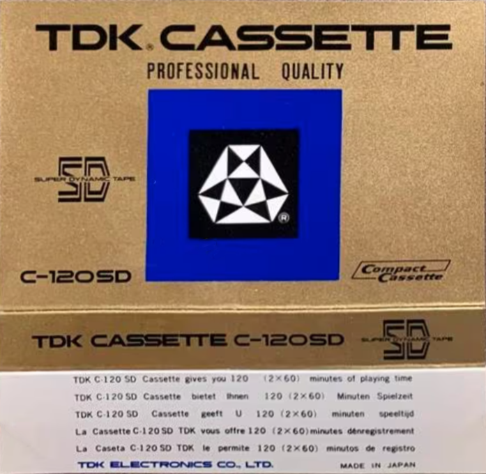 Compact Cassette TDK SD 120 Type I Normal 1970 Europe