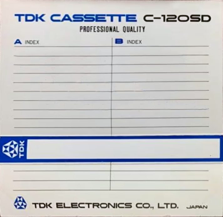 Compact Cassette TDK SD 120 Type I Normal 1970 Europe
