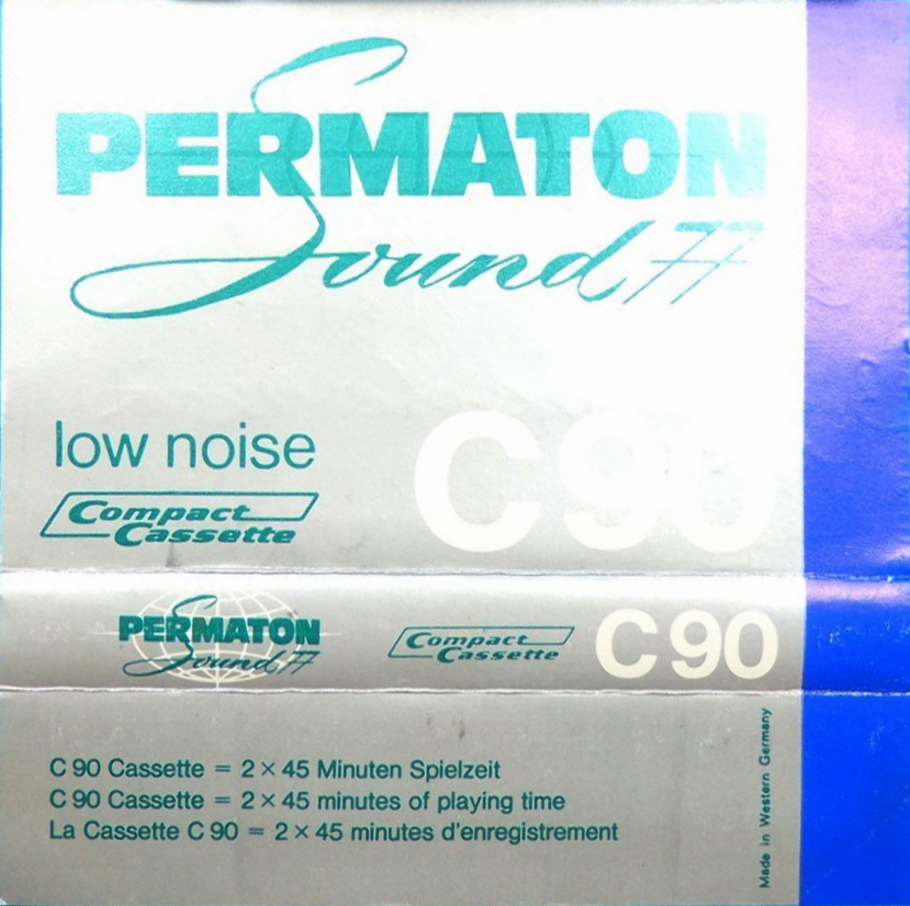 Compact Cassette Permaton Sound 77 90 Type I Normal 1976 Europe