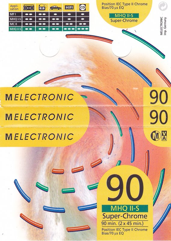 Compact Cassette:  Melectronic - MHQ II-S 90