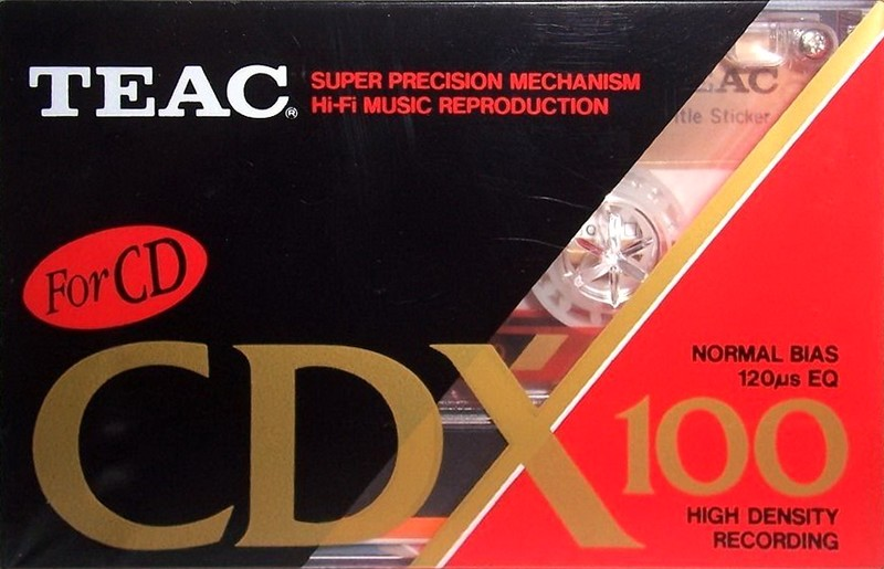 Compact Cassette Teac CDX 100 Type I Normal 1990 Europe