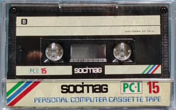 Compact Cassette Socimag 15 "PC-I" Computer Cassette 1984 Europe