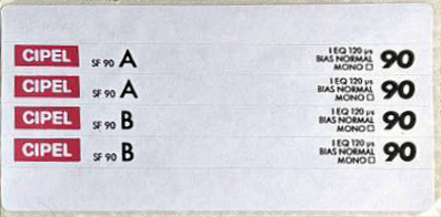 Compact Cassette Cipel SF 90 Type I Normal 1990 France