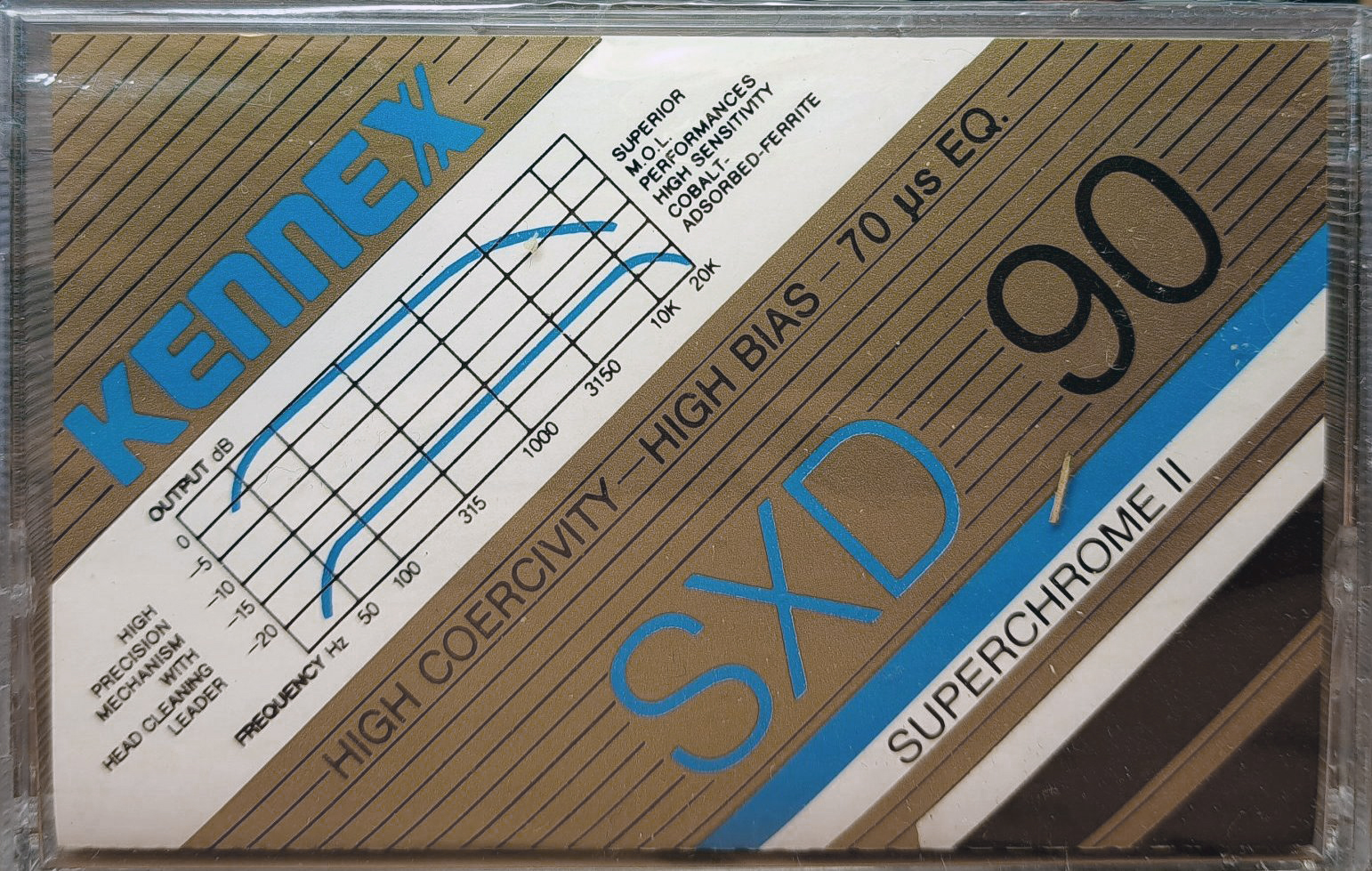 Compact Cassette Kennex 90 "SXD" Type II Chrome 1991 Europe