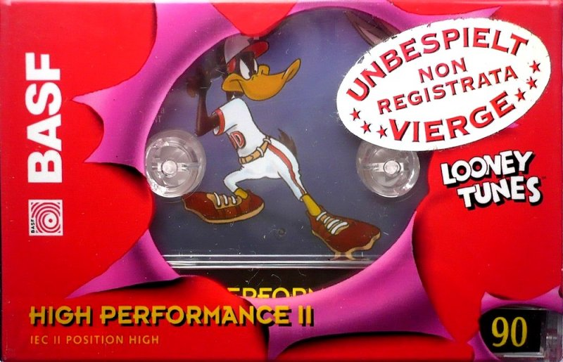 Compact Cassette BASF High Performance II 90 "Looney Tunes Edition I" Type II Chrome 1995 Europe