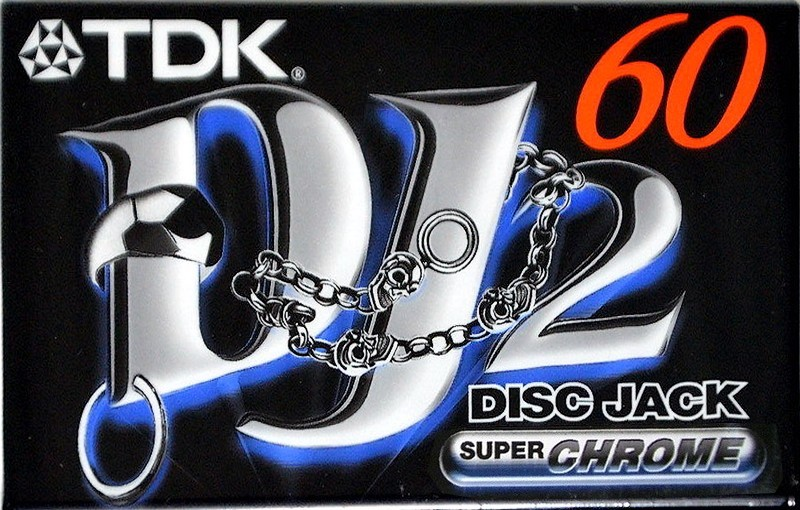 Compact Cassette TDK DJ2 Disc Jack 60 "DJ2-60EA" Type II Chrome 1997 Europe