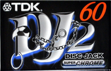 Compact Cassette TDK DJ2 Disc Jack 60 "DJ2-60EA" Type II Chrome 1997 Europe