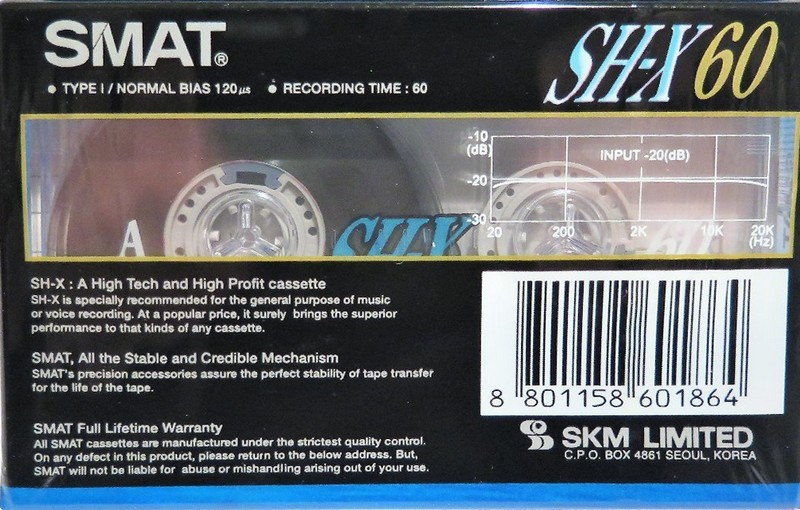 Compact Cassette: Sunkyong Magnetic Limited (SKM) Smat - SH-X 60