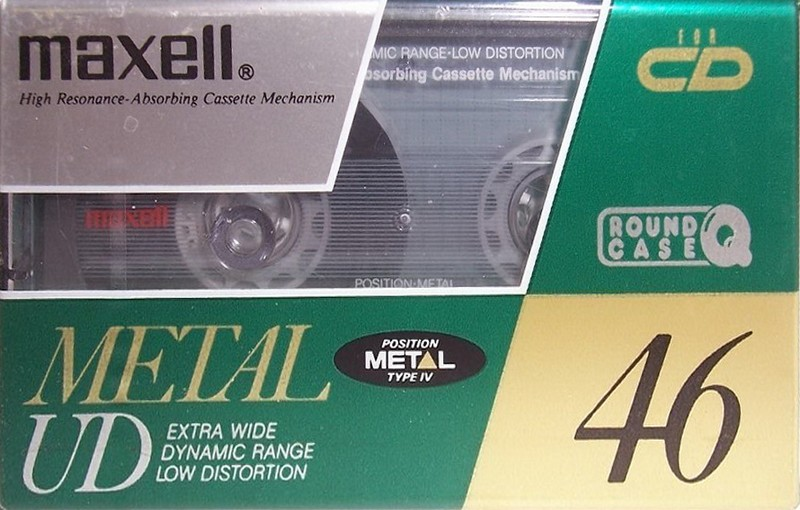 Compact Cassette Maxell Metal UD 46 "M-UD46" Type IV Metal 1990 Japan