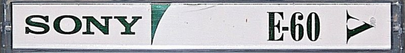 Compact Cassette Sony 60 "Vivax V E-60" Type I Normal Japan