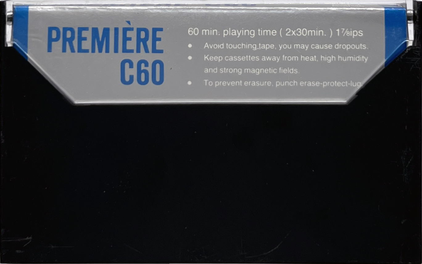 Compact Cassette Premiere 60 Type I Normal Hong Kong