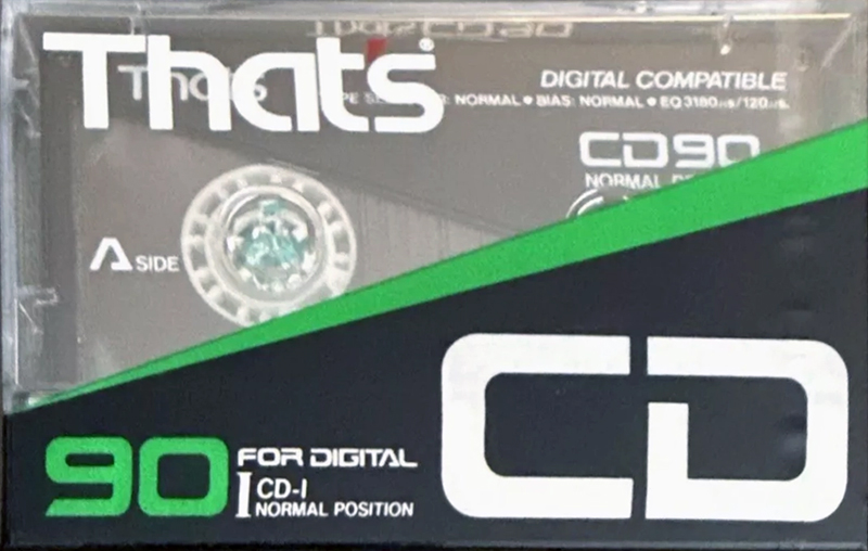 Compact Cassette Thats CD 90 "CD-I" Type I Normal 1987 USA