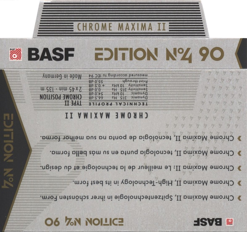 Compact Cassette: BASF  - Chrome Maxima II 90