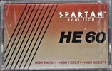 Compact Cassette Spartan HE 60 Type I Normal 1990 China