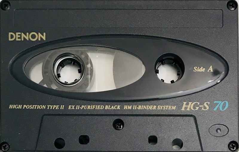 Compact Cassette Denon HG-S 70 "HG-S70R" Type II Chrome 1991 Japan