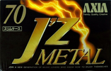 Compact Cassette AXIA J`z Metal 70 "JZMB 70" Type IV Metal 1993 Japan