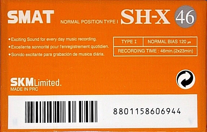 Compact Cassette Smat SH X 46 Type I Normal 2007 Worldwide