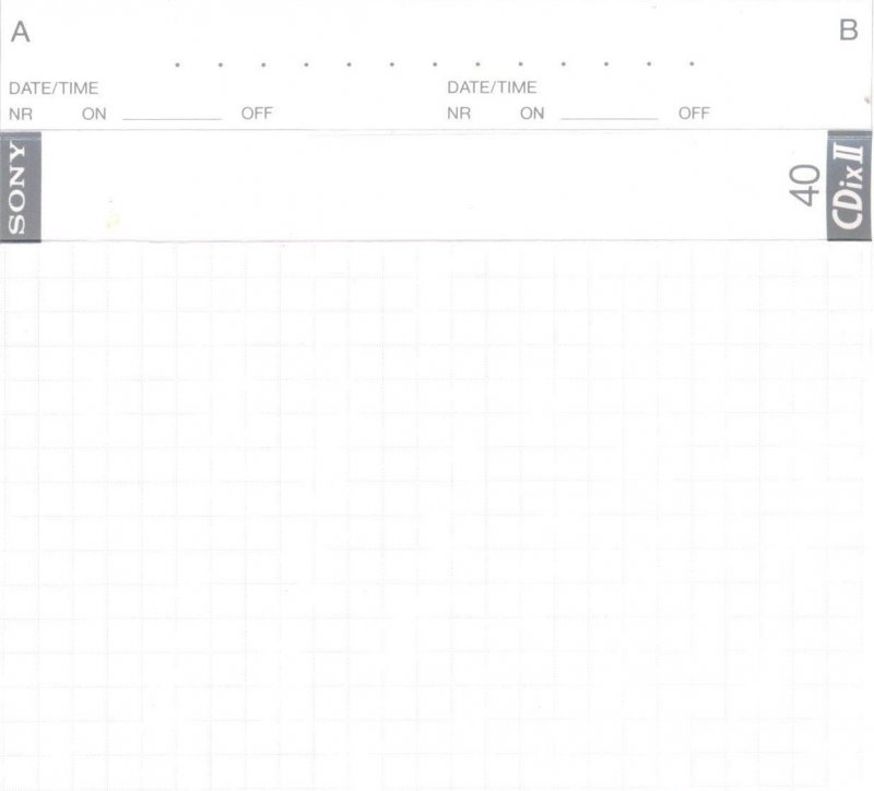 Compact Cassette: Sony  - CDix II 40