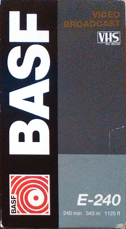 VHS, Video Home System BASF Video Broadcast 240 Type I Normal 1994 Europe