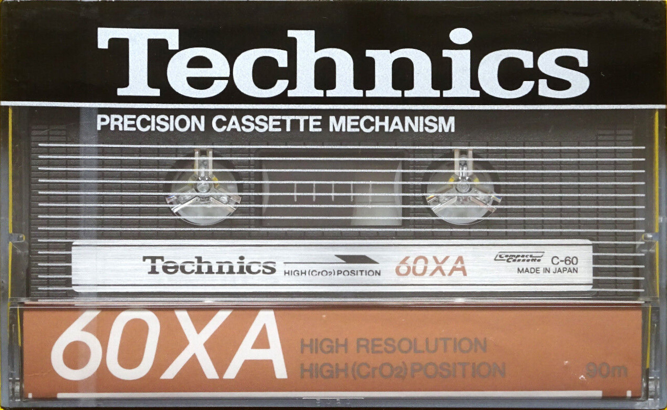 Compact Cassette Technics XA 60 "RT-60XA" Type II Chrome 1985 Europe