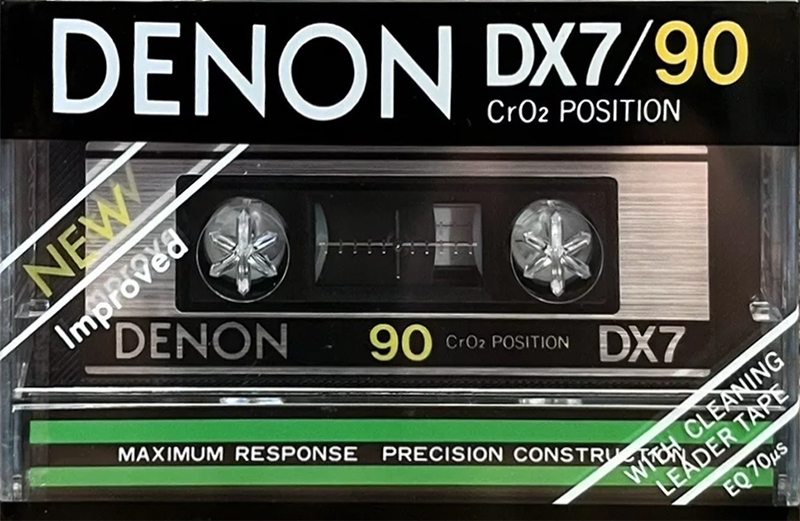 Compact Cassette Denon DX7 90 Type II Chrome 1981 Europe