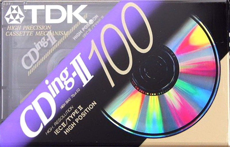 Compact Cassette TDK CDing 2 100 "CDING2-100EB" Type II Chrome 1997 Europe