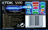 Compact Cassette TDK SA 90 "SA-90EB" Type II Chrome 1997 Worldwide