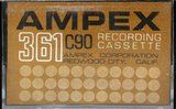 Compact Cassette Ampex 361 90 Type I Normal 1970 USA