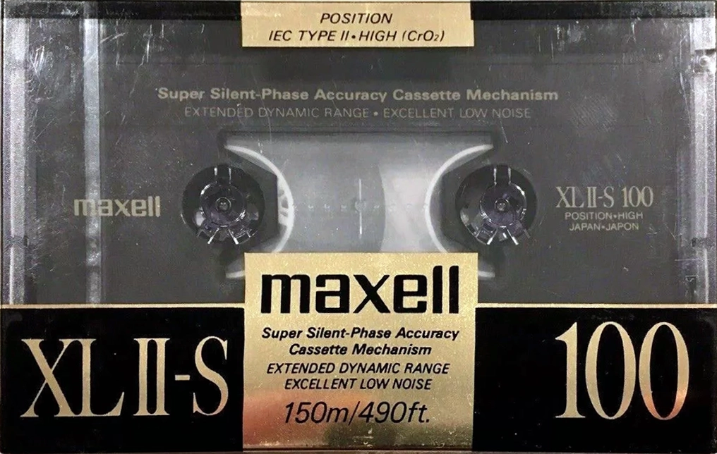 Compact Cassette Maxell XLII-S 100 Type II Chrome 1988 Europe